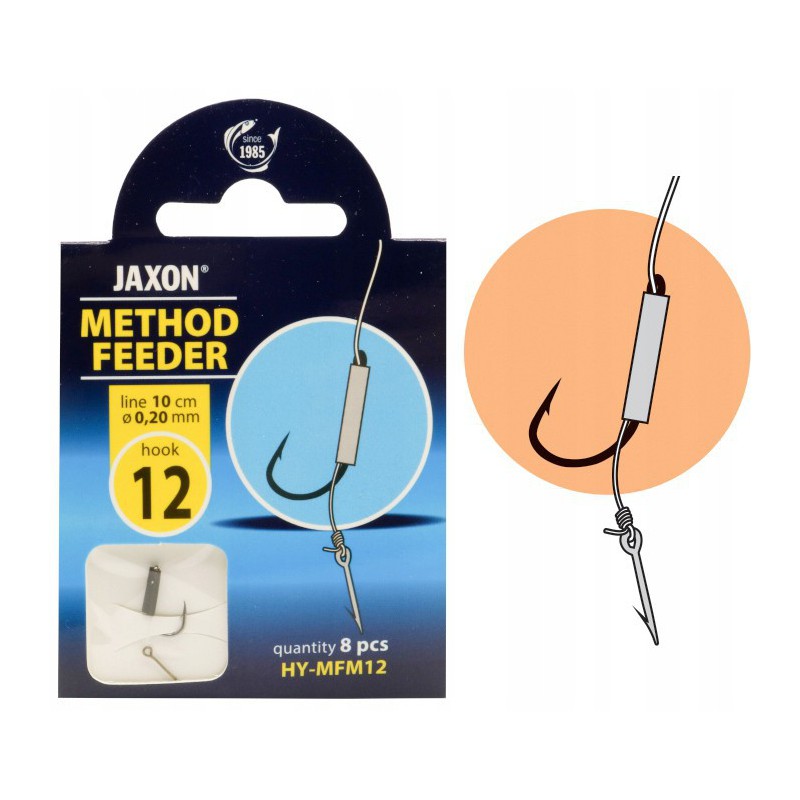 HACZYKI METHOD FEEDER JAXON 8szt. przypon igła 12 HY-MFM12
