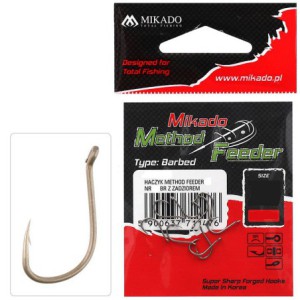 HACZYKI MIKADO METHOD FEEDER nr 10 BR - Z ZADZIOREM 10szt.