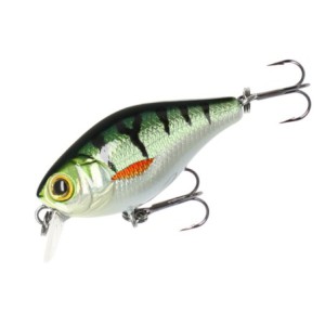 WOBLER MIKADO FISHUNTER BOLD HEAD - 4cm/NATURAL PERCH - PŁYWAJĄCY