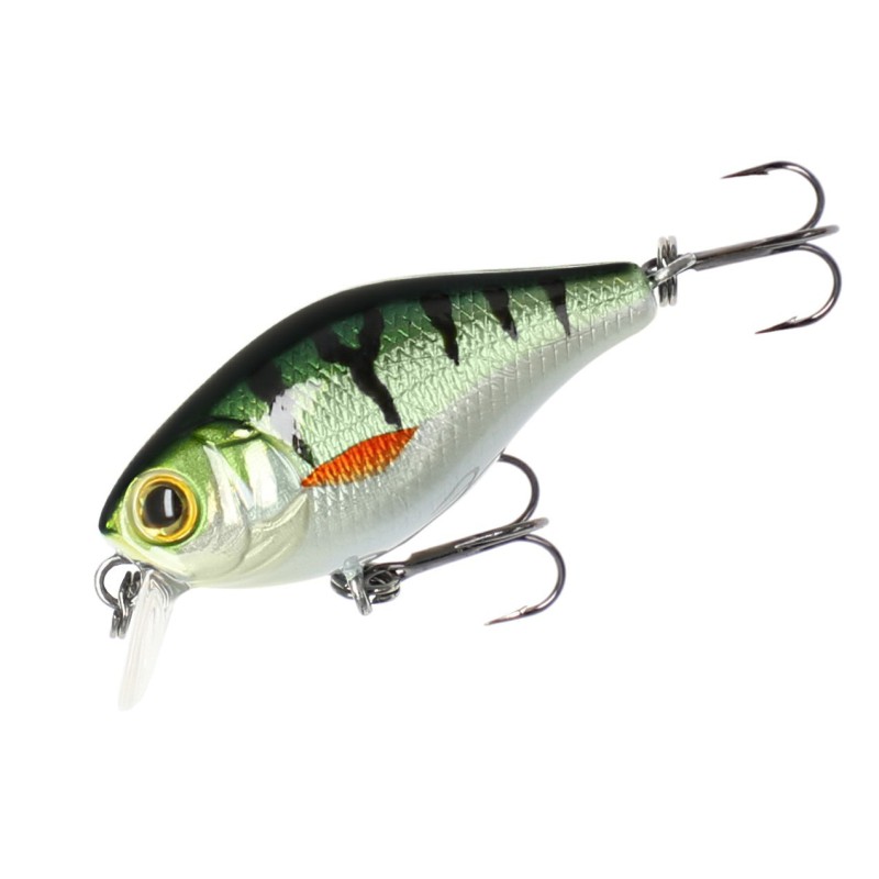 WOBLER MIKADO FISHUNTER BOLD HEAD - 4cm/NATURAL PERCH - PŁYWAJĄCY
