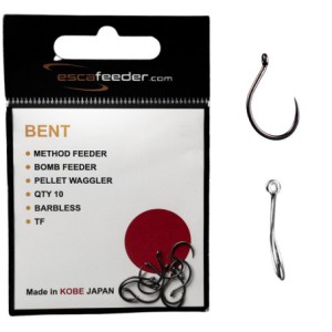 Haczyki bezzadziorowe ESCA FEEDER BENT do METHOD FEEDER r. 10