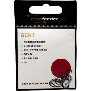 Haczyki bezzadziorowe ESCA FEEDER BENT do METHOD FEEDER r. 12