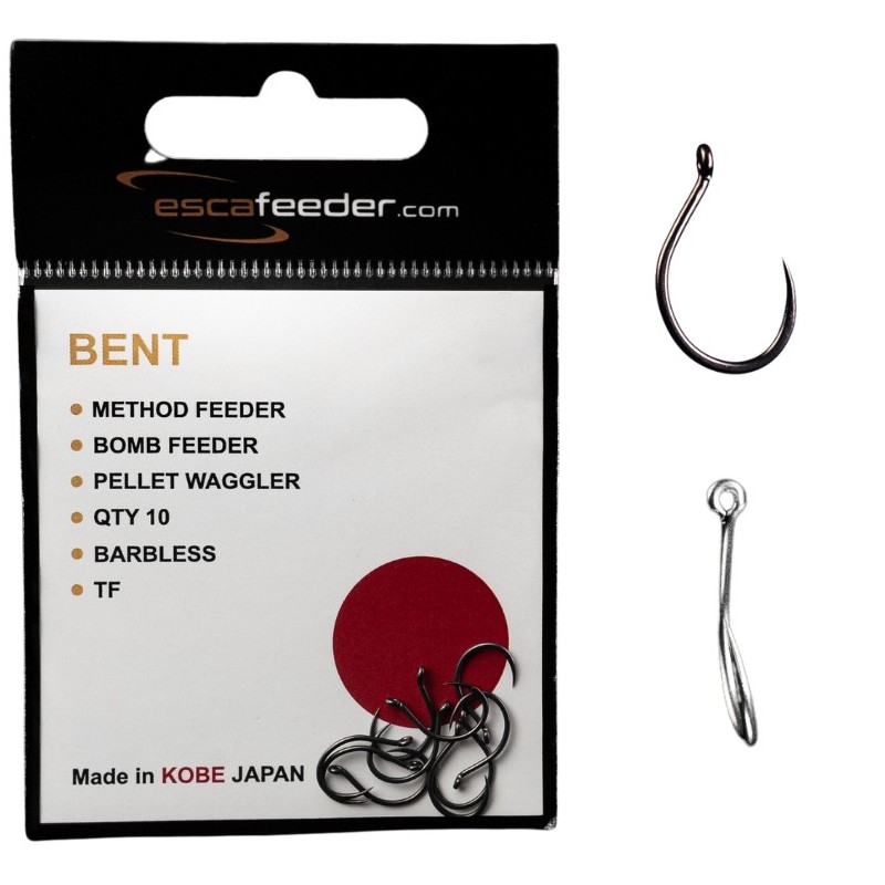 Haczyki bezzadziorowe ESCA FEEDER BENT do METHOD FEEDER r. 14