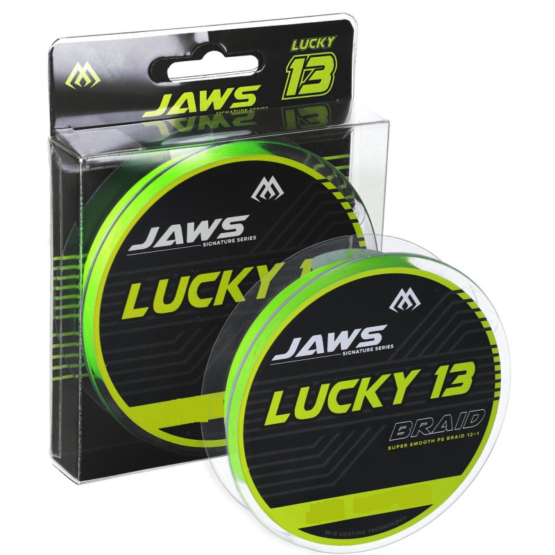 PLECIONKA MIKADO JAWS LUCKY 13 - 0.18mm/15.0kg/150m - FLUO ZIELONA