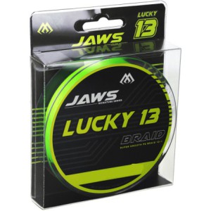 PLECIONKA MIKADO JAWS LUCKY 13 - 0.18mm/15.0kg/150m - FLUO ZIELONA