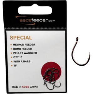 Haczyki z zadziorem ESCA FEEDER SPECIAL do METHOD FEEDER r. 10