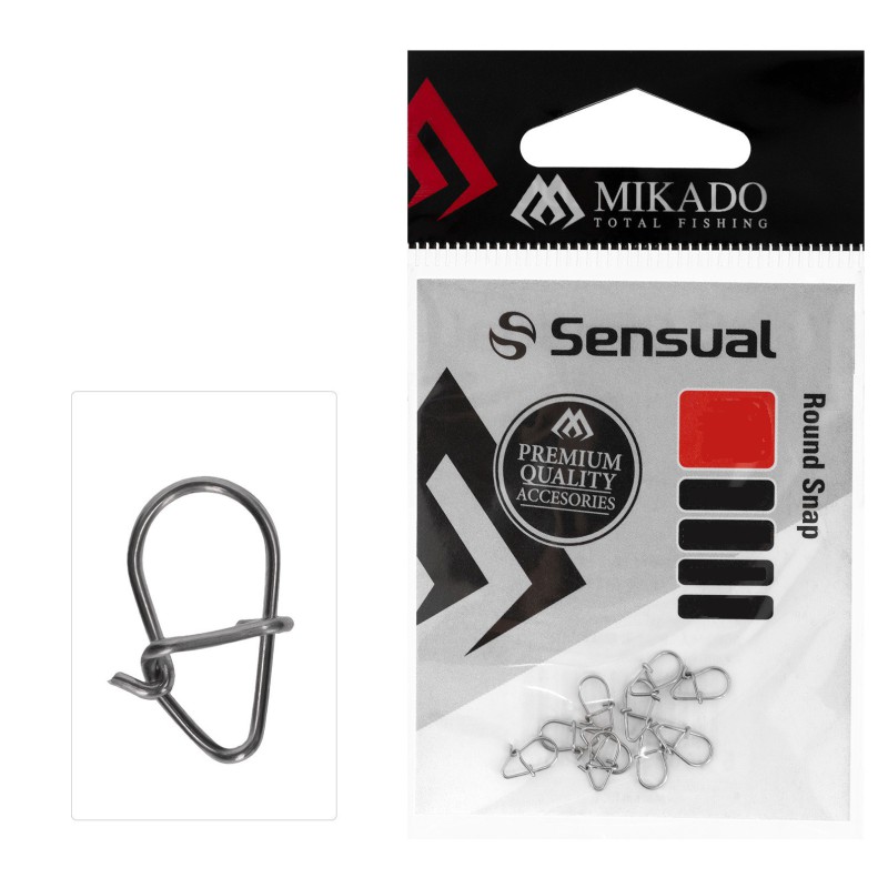AGRAFKA MIKADO ROUND SNAP rozm. M - op.10szt.