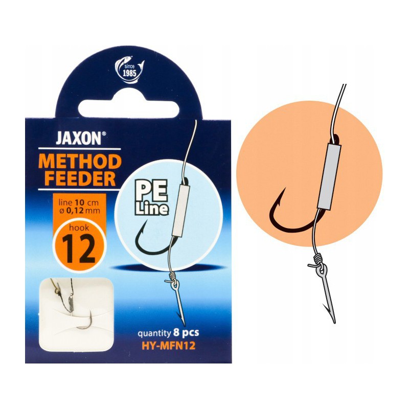 HACZYKI PLECIONKA METHOD FEEDER JAXON 8szt igła 12 HY-MFN12