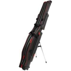 SZTYWNY POKROWIEC NA WĘDKI 3 KOMOROWY 150cm - SZARY