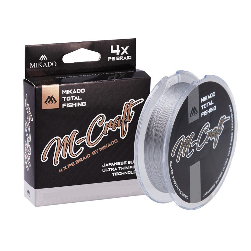 PLECIONKA MIKADO ULTRALIGHT M-Craft Braid 0.04mm 2.43kg 150m STEEL GRAY