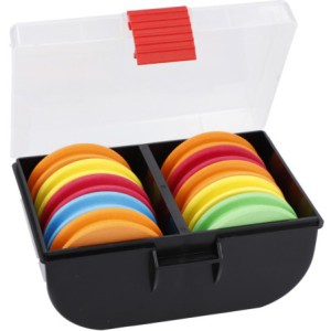 PUDEŁKO MIKADO Z KRĄŻKAMI NA PRZYPONY (15.5x12x7cm)