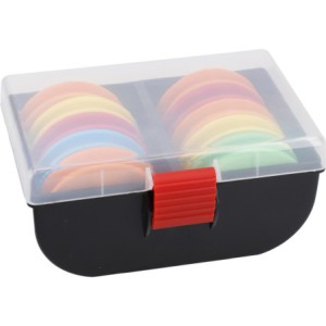 PUDEŁKO MIKADO Z KRĄŻKAMI NA PRZYPONY (15.5x12x7cm)