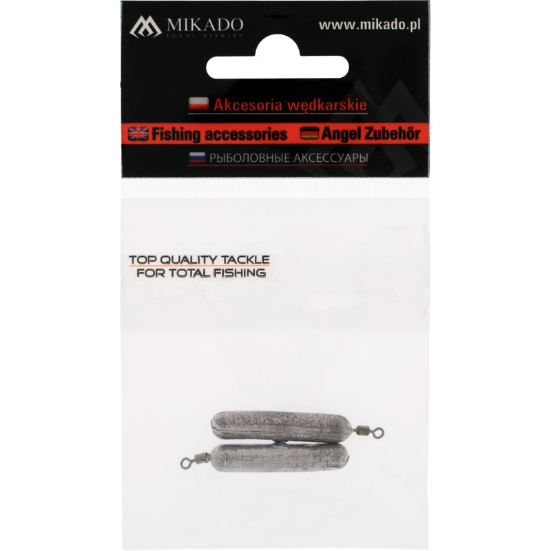 CIĘŻAREK MIKADO CYLINDRYCZNY Z KRĘTLIKIEM - 15g - op.2szt.