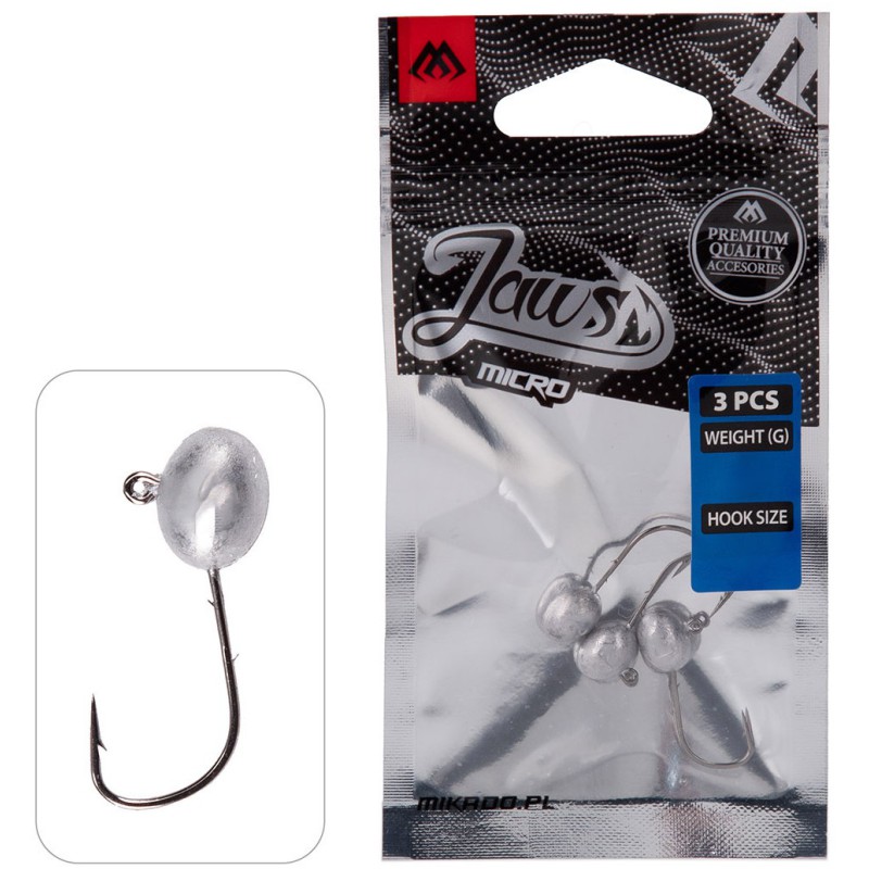 GŁÓWKA JIGOWA MIKADO JAWS MICRO - 1.5g-4 BN - op.3szt.