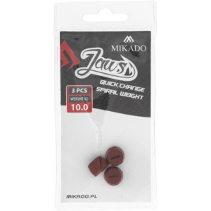 WYMIENNE OBCIĄŻENIE DO WKRĘTÓW MIKADO JAWS QUICK CHANGE SPIRAL - 10gr - op.3szt.