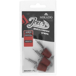 WKRĘT DO PRZYNĘT MIKADO JAWS QUICK CHANGE SPIRAL - 20gr - 4.7cm - op.3szt.