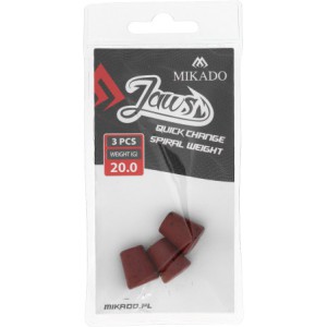 WYMIENNE OBCIĄŻENIE DO WKRĘTÓW MIKADO JAWS QUICK CHANGE SPIRAL - 20gr - op.3szt.