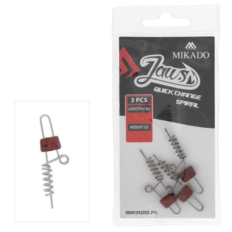 WKRĘT DO PRZYNĘT MIKADO JAWS QUICK CHANGE SPIRAL - 5gr - 4.7cm - op.3szt.