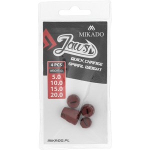 WYMIENNE OBCIĄŻENIE DO WKRĘTÓW MIKADO JAWS QUICK CHANGE SPIRAL - MIX - op.4szt.