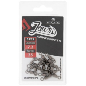 KRĘTLIK MIKADO JAWS FOURFOLD SWIVELS XL - 35kg - op.5szt.