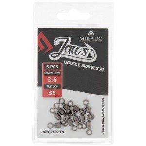 KRĘTLIK MIKADO JAWS DOUBLE SWIVELS XL - 35kg - op.5szt.