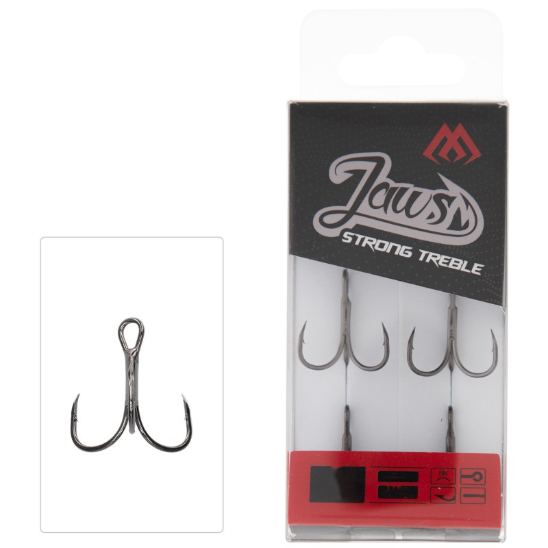 KOTWICE KOTWICZKI MIKADO JAWS STRONG POTRÓJNA nr 1/0 - op.6szt.