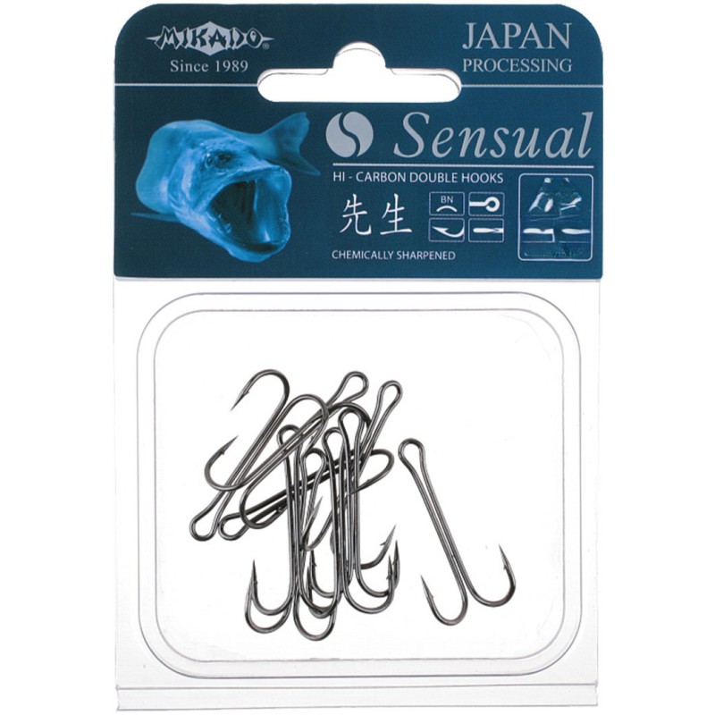 KOTWICE KOTWICZKI MIKADO SENSUAL PODWÓJNE nr 4/0 BN - op.4szt.