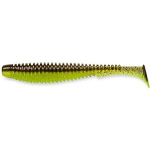 Przynęta FISHUP U-Shad 4” 203 - Green Pumpkin/Flo Chartreuse