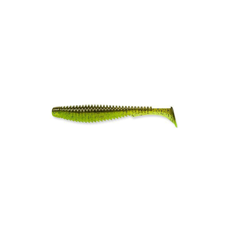 Przynęta FISHUP U-Shad 4” 204 - Green Pumpkin/Chartreuse