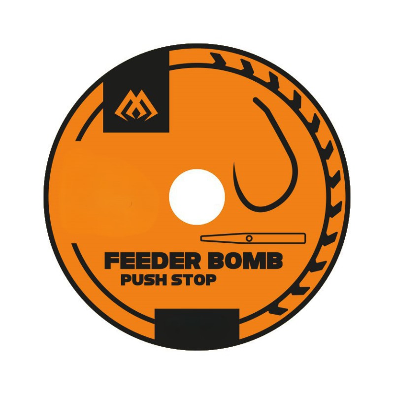 PRZYPON FEEDER BOMB MIKADO Z PUSH STOPEM bez zadziora nr 8 /0.23mm/38cm - 8szt.
