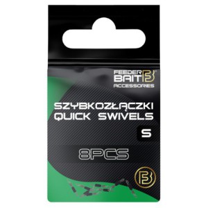 Szybkozłączki Feeder Bait Quick Swivels S 8szt