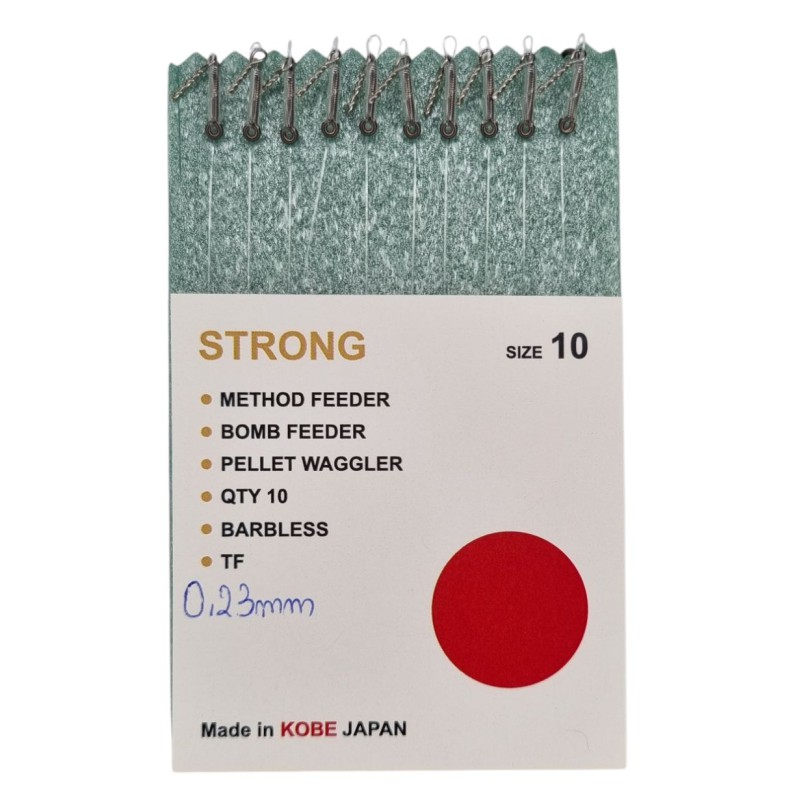 Przypony HAND MADE Esca Feeder STRONG bezzadziorowe 10 / 0.23mm - BAGNET