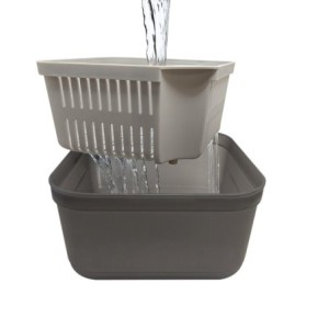 Pojemnik Box z sitkiem do pelletu 1,9L Feeder Bait