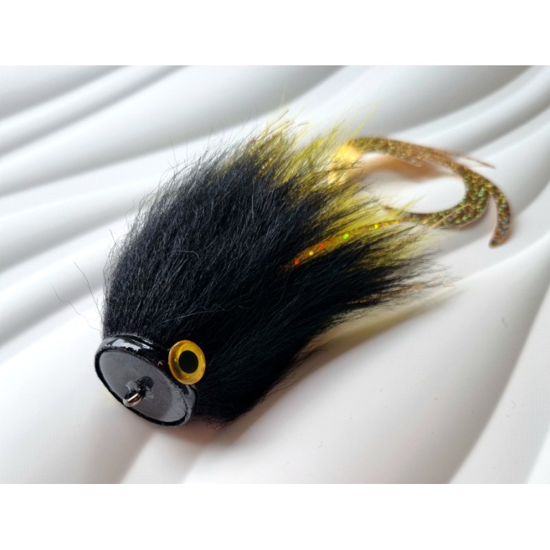 Mucha szczupakowa Gajda Lures MINI SMOK 21cm BLACK GOLD - 1szt.