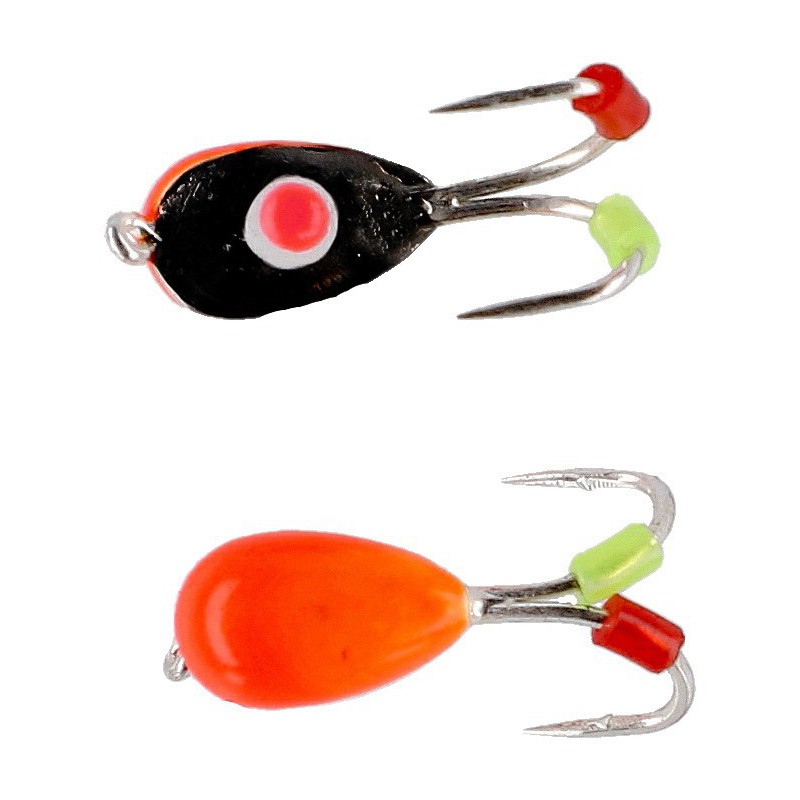 PRZYNĘTA MIKADO ICE BUG POMARAŃCZOWY 4mm - CZARNY - op.4szt.