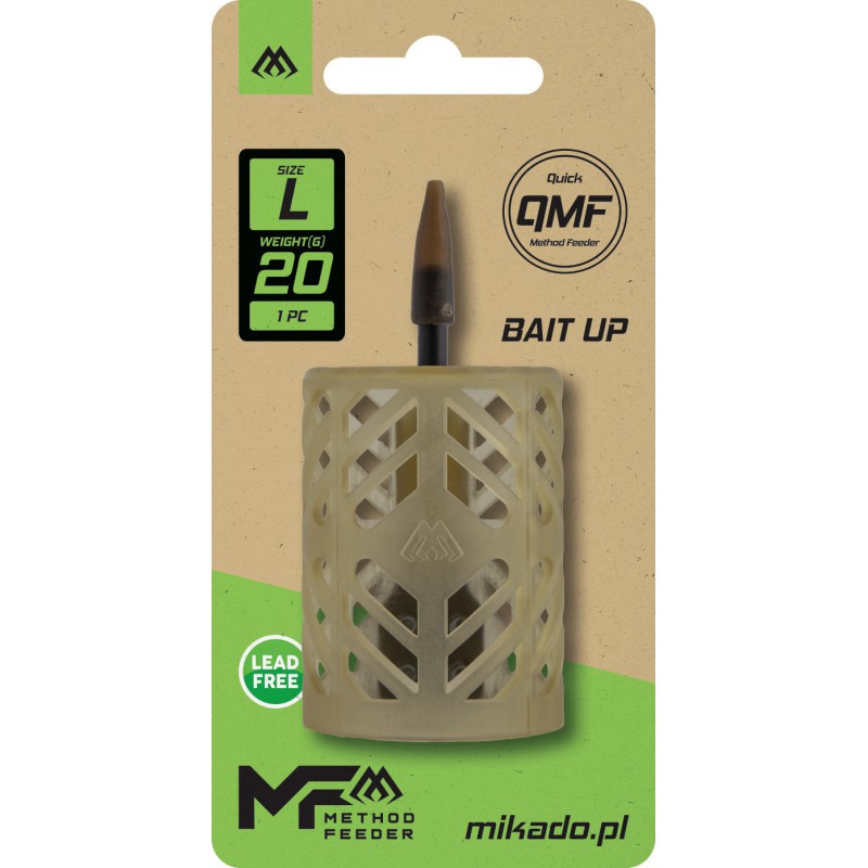 PODAJNIK MIKADO BAIT UP FEEDER - Q.M.F. rozm. L - 20g