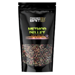 Micro Pellet 2mm Tutti Frutti -Green & Black & Red- Feeder Bait