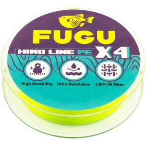 PLECIONKA FUGU HIMO LINE PE X4 0,08mm FLUO GREEN 120m