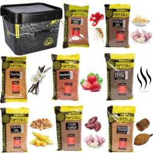 Zestaw MIX Zanęta Wędkarska Profess Optima 8x1kg + WIADRO 10L