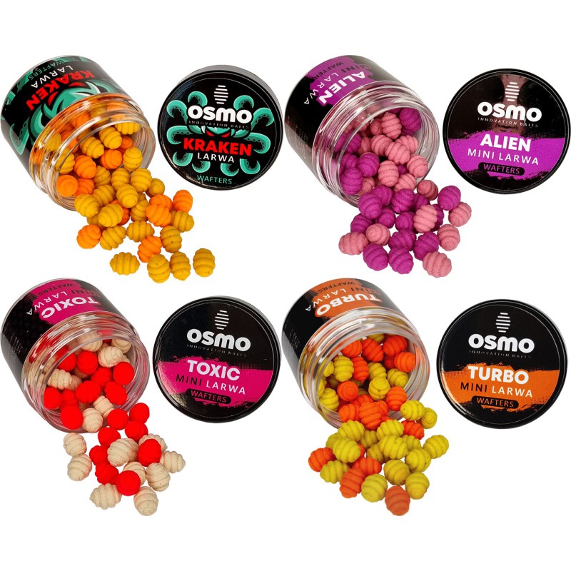 4x OSMO Mini Larwa Wafters Kraken Alien Toxic Turbo