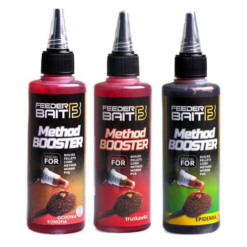 Zestaw Method Booster Feeder Bait Truskawka Epidemia Ochotka Konopia