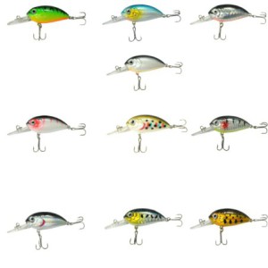 Zestaw Woblerów Jaxon Atract Aris 4cm 4,8g Kleń Okoń Pstrąg