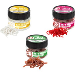 Zestaw Jaxon Carp Zoom Sztuczne Białe Czerwone Robaki Ochotka