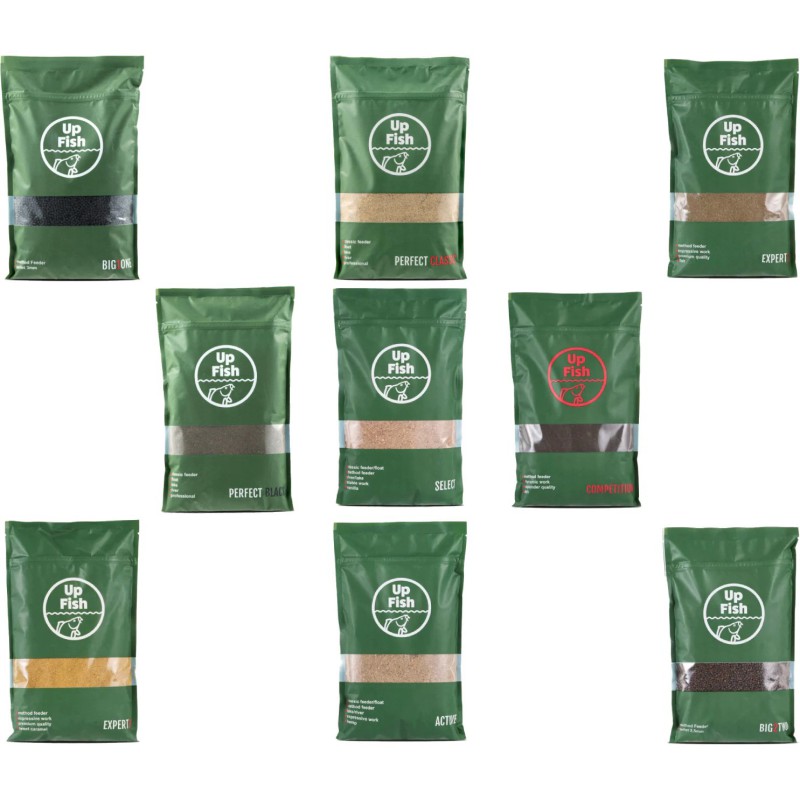 Zestaw Up Fish Pellet Zanęta Method Mix 9 Sztuk