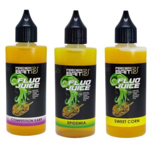 Zestaw Feeder Bait Fluo Juice 3 Smaki Epidemia, Sweet Corn, Carp