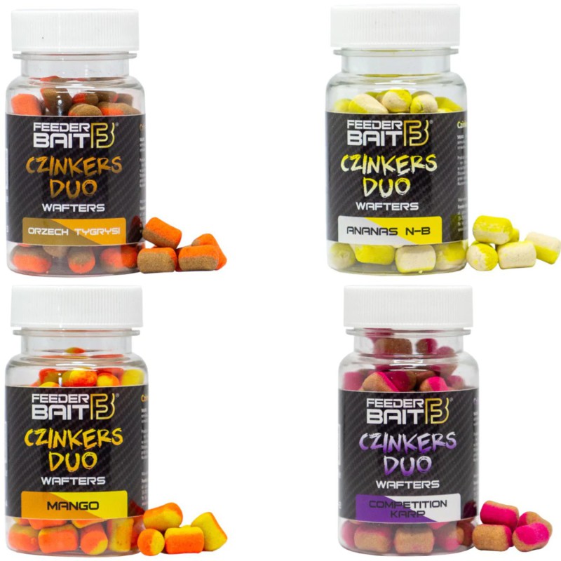 Zestaw Feeder Bait Czinkers DUO Wafters 8mm Mix Smaków 4 Sztuki