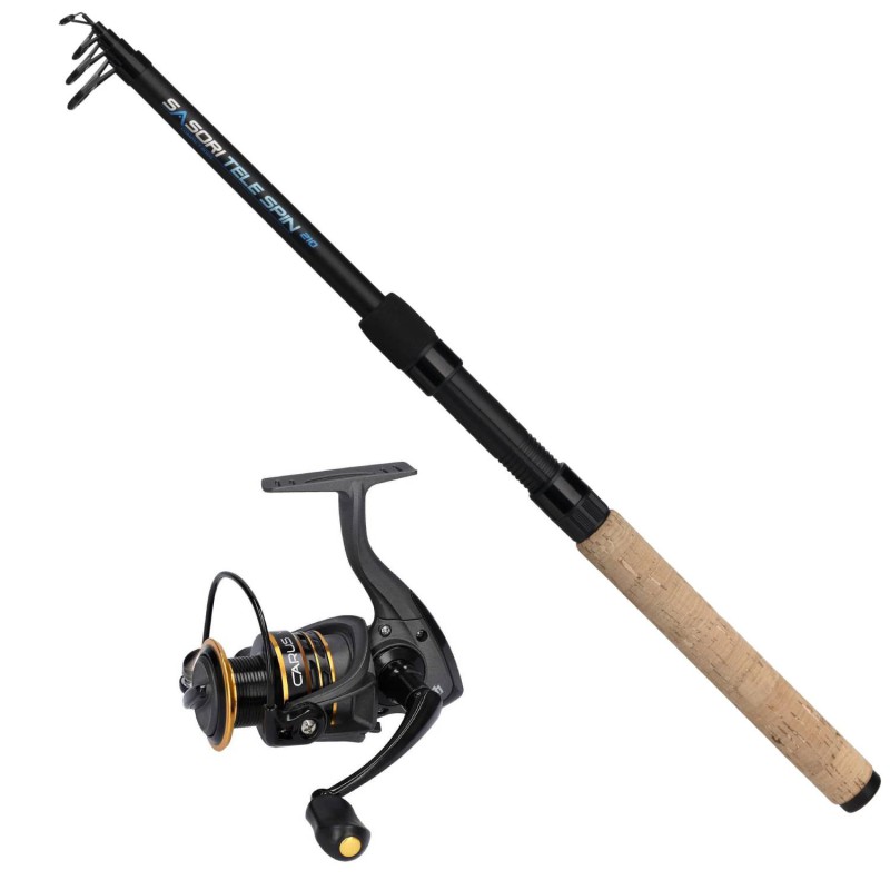 WĘDKA MIKADO SASORI TELE SPIN 270 + Kołowrotek MIKADO Carus 4006