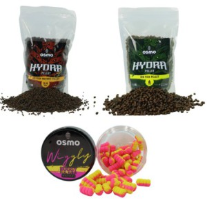 Zestaw Osmo Hydra Big Fish Pellet 6mm + 3/4mm + Osmo Wafters Wiggly Buggy