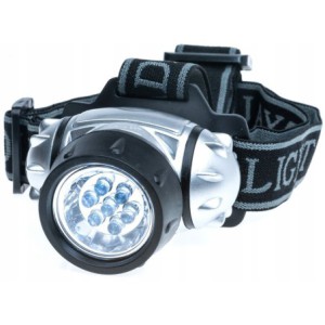 Latarka czołowa czołówka na czoło 12 LED JAXON