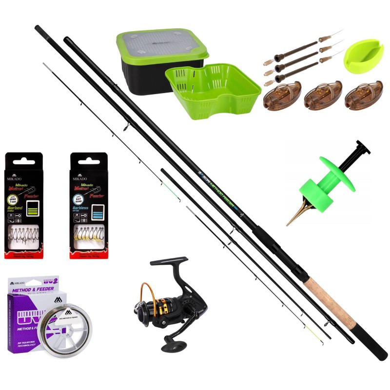 Zestaw Do Method Feeder Mikado Wędka Kołowrotek Akcesoria
